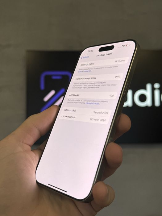 RATY 0% iPhone 16 Pro Max 512GB BATERIA 91% GWARANCJA 12 miesiecy!!!