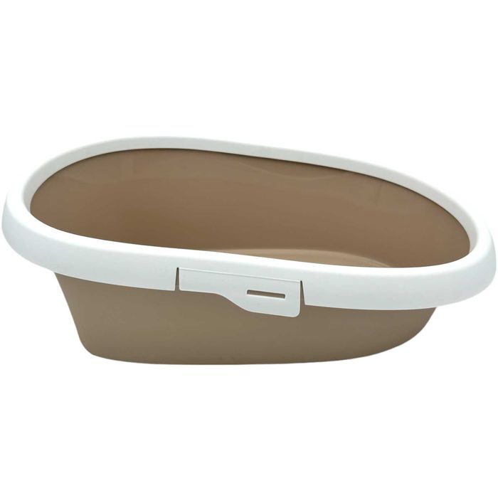OUTLET Kuweta Z Ramką Toaleta MINOU MINI 43cm Beżowa Moccacino