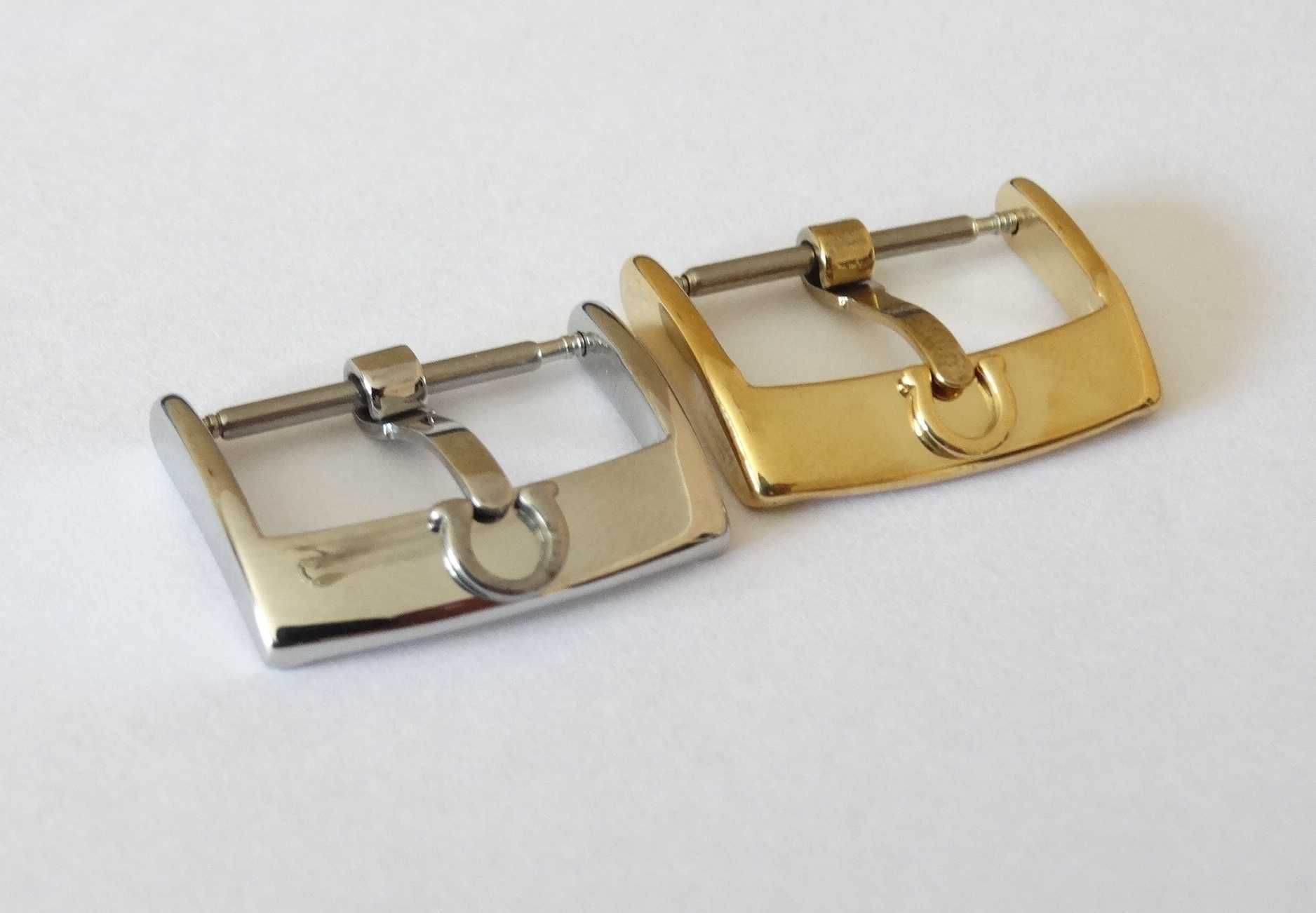 Klamra sprzączka do paska zegrka Omega 14mm zapięcie stal nierdzewna