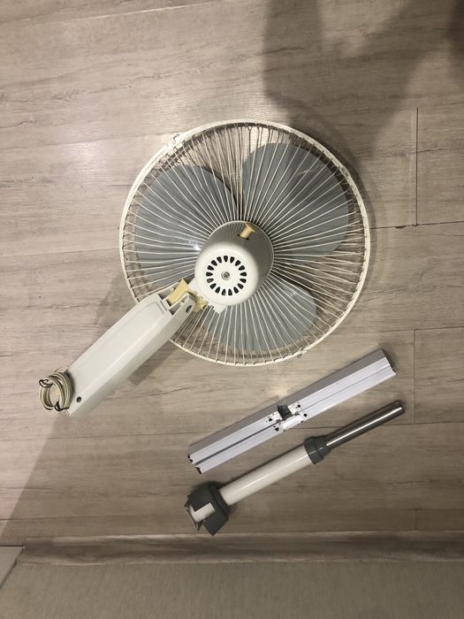 Вентилятор niko рабочий мощный но тихий большой 43 см диаметр