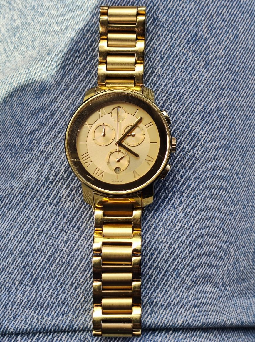 Movado bold gold