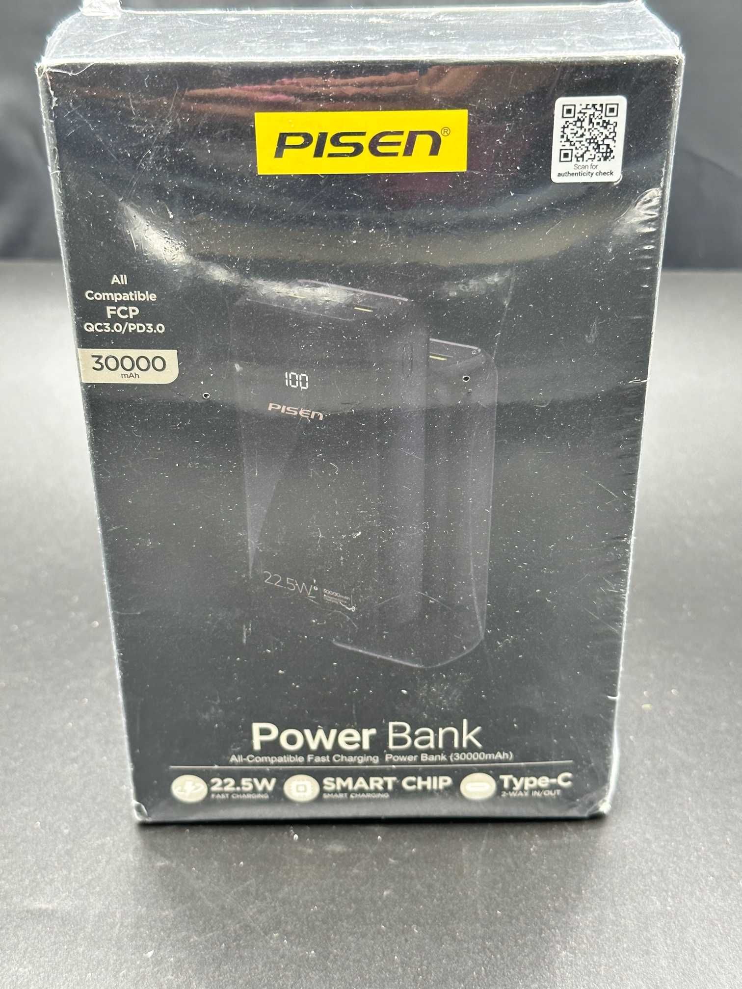 Powerbank Pisen 30000 mAh czarny