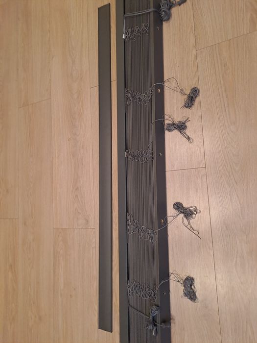 Żaluzje rolety drewniane 140x170 cm szara