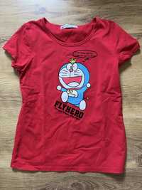 Czerwony T- Shirt Doraemon r. M (XL)