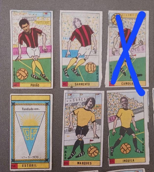 Lote 41 cromos Caramelos Ball Stars 1975-76