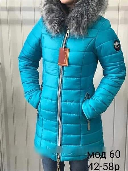 Женская яркая модная зимняя куртка  курточка.  42-58р