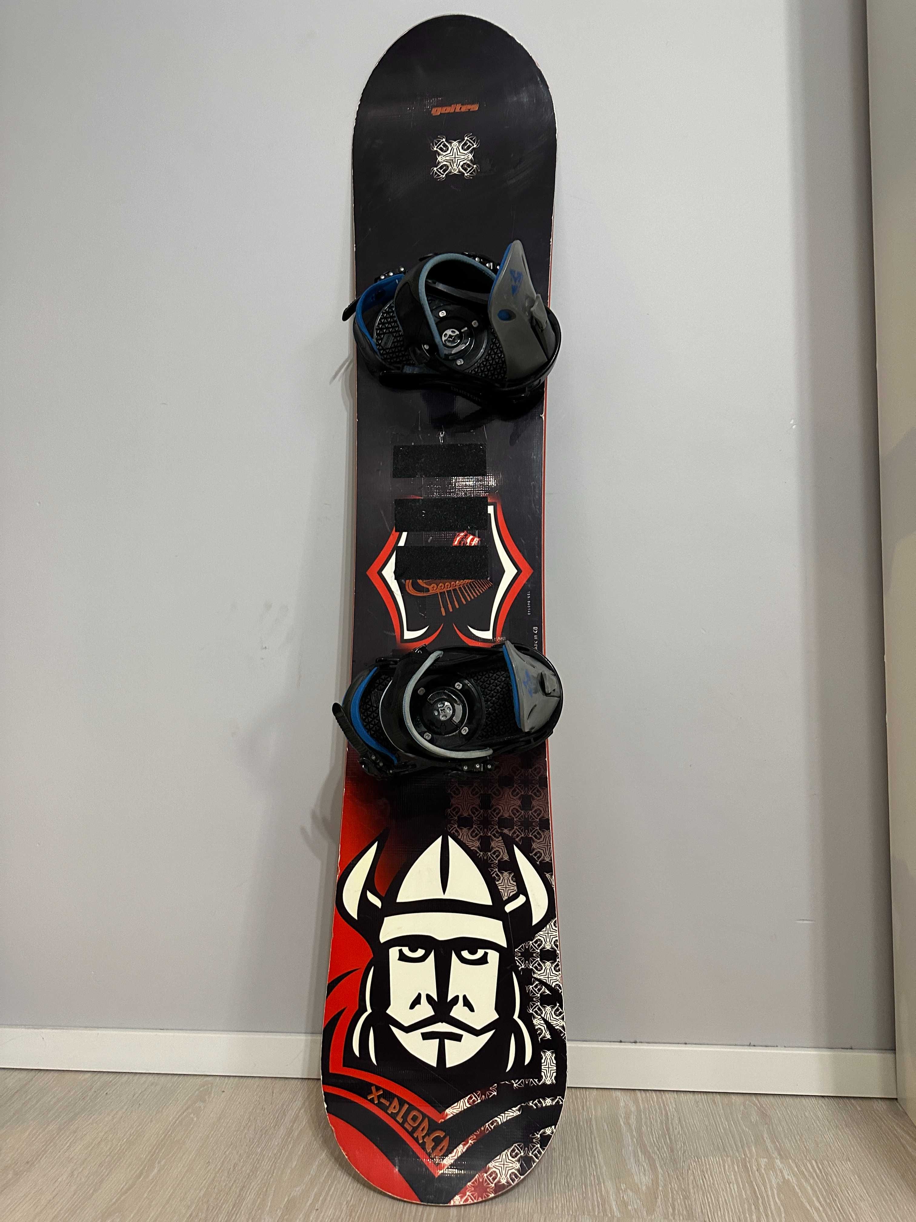 Deska Snowboardowa Goltes +Wiązania Burton + buty Head Super  Stan