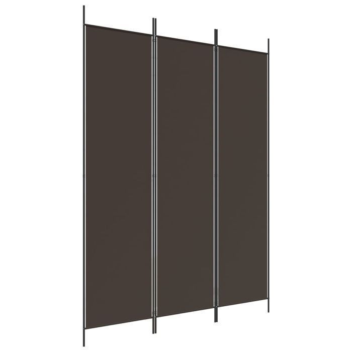 Parawan 3-panelowy Vidaxl Brązowy 150x200 cm Tkanina