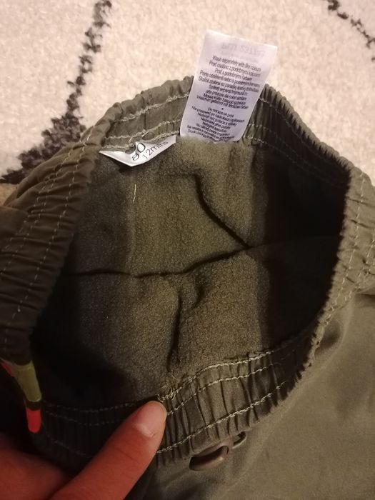 Ocieplane spodnie dla chłopca 80cm