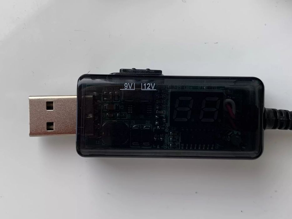 USB кабель для повербанка DC 5V  з виходом напруги 9V 12V