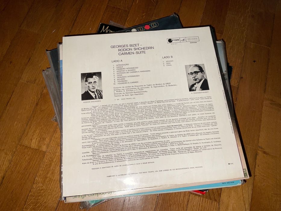Lp Carmen- Suite - Georges Bizet - Rodion Shchedrin