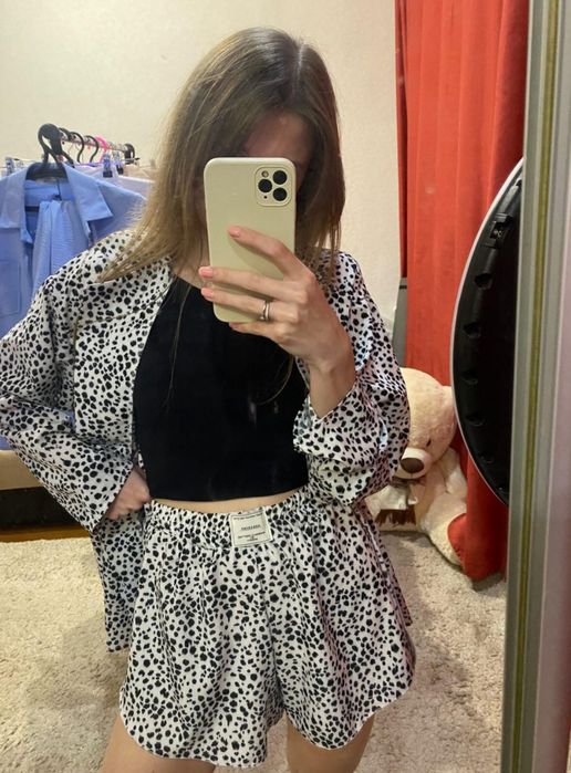 Літній лляний костюм +сорочка в подарунок