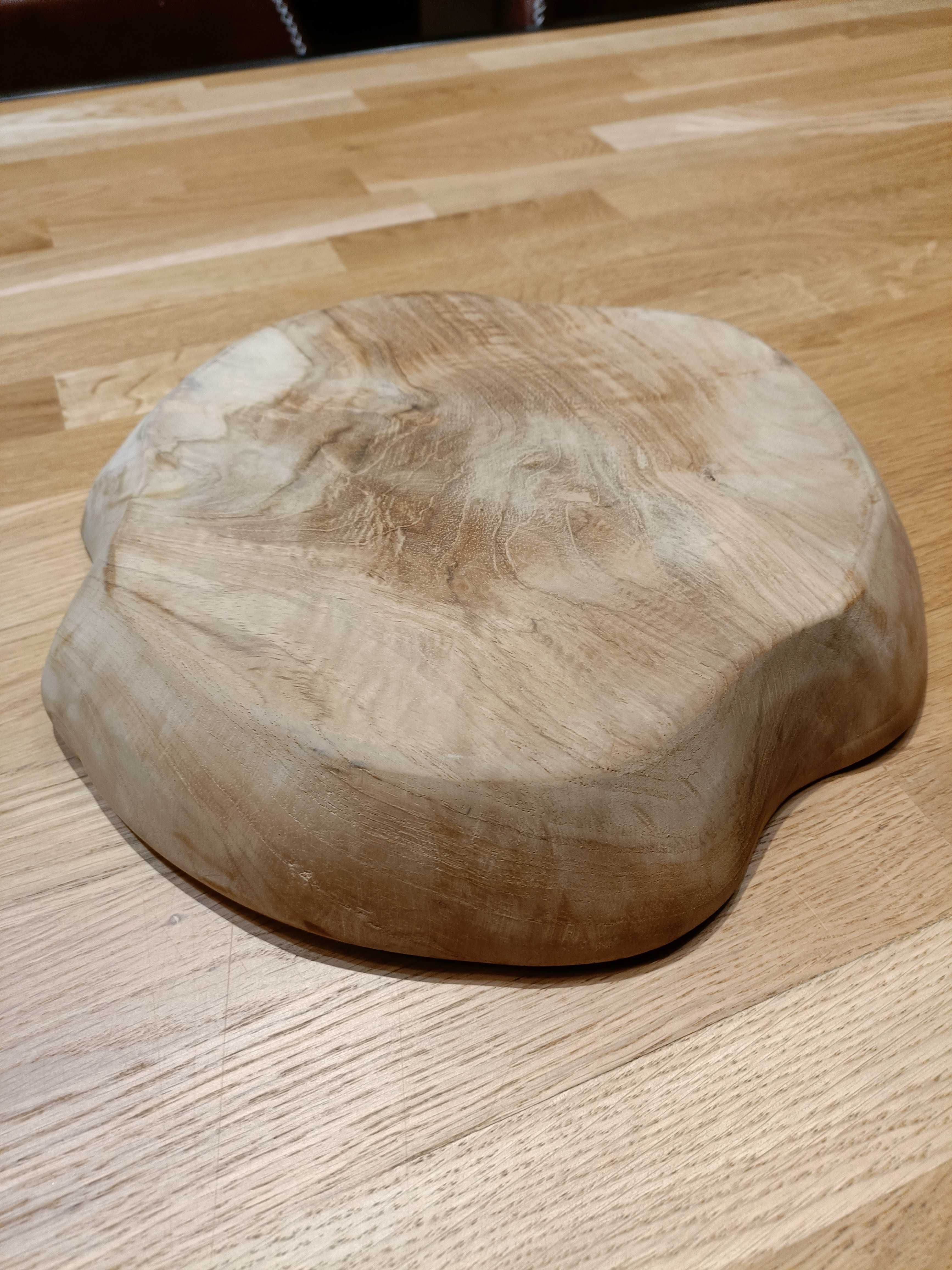 Miska z drewna tekowego, misa tekowa, tapas, 27 cm na prezent