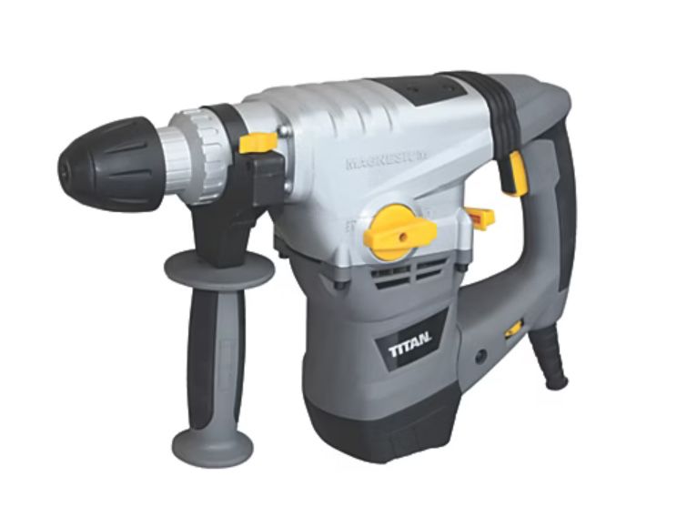 Młot młotowiertarka TITAN SDS+ 1500W wiertła dłuta ZESTAW
