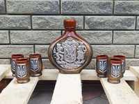 Подарочный набор Тризуб Герб Украины, сувенир, декор, графин, бутылка