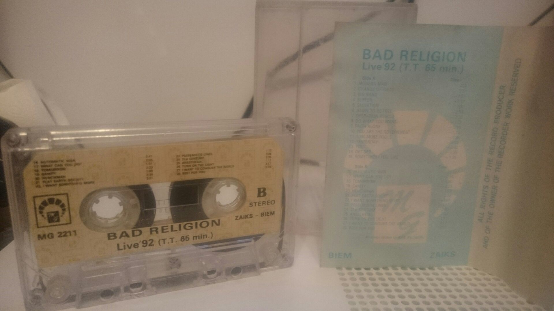 Bad religion loosing my love live 92 kaseta audio.Podrzuce jak w W-wa