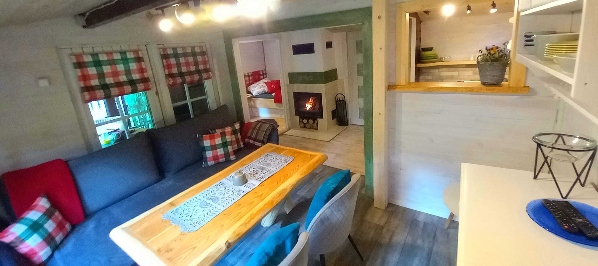 Domek ogrodzony nad rzeką wakacje kominek jacuzzi Beskidy Brenna,Wisła