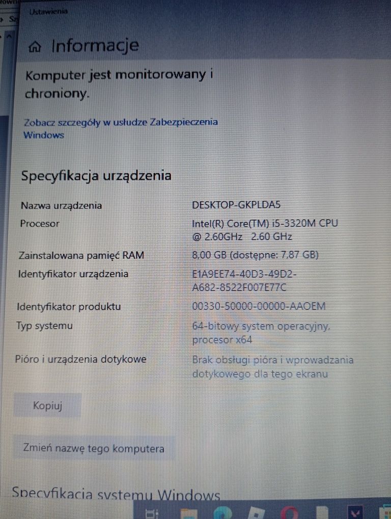 Sprzedam laptopa HP ProBook 6470b metalowa obudowa polecam