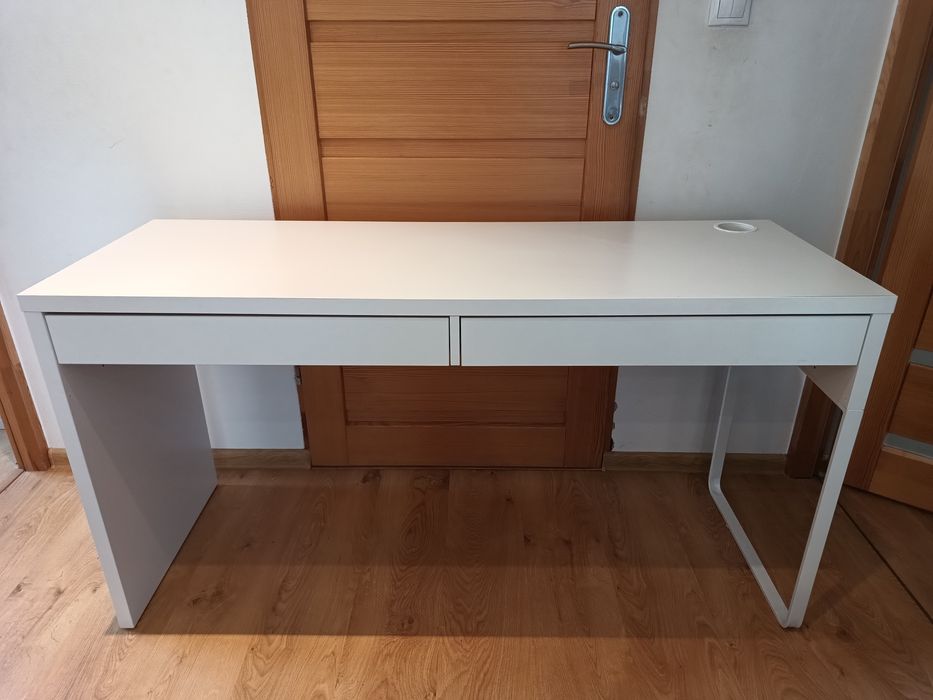 Biurko MICKE Ikea 142x50 białe