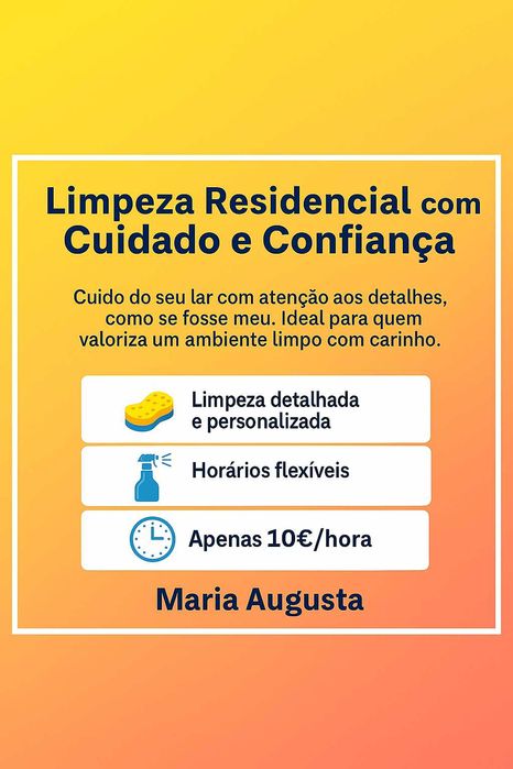 Limpezas Residenciais e Escritórios/Pré e pós-Mudança