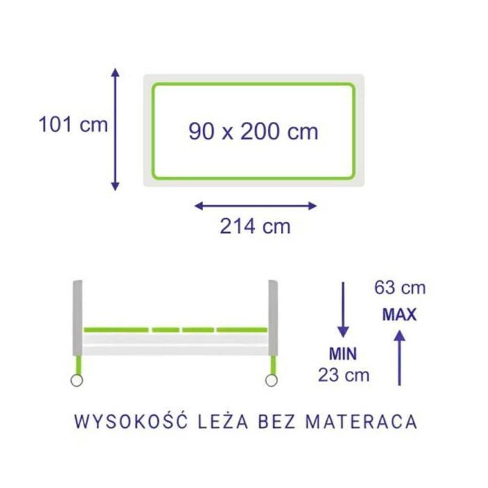 NOWE Łóżko rehabilitacyjne Elbur PB 325 LOW Comfort WNIESIENIE MONTAŻ