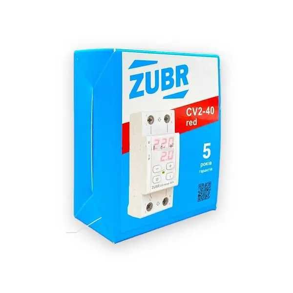 Реле мультифункціональне 1ф 40А CV2-40 red двомодульне ZUBR