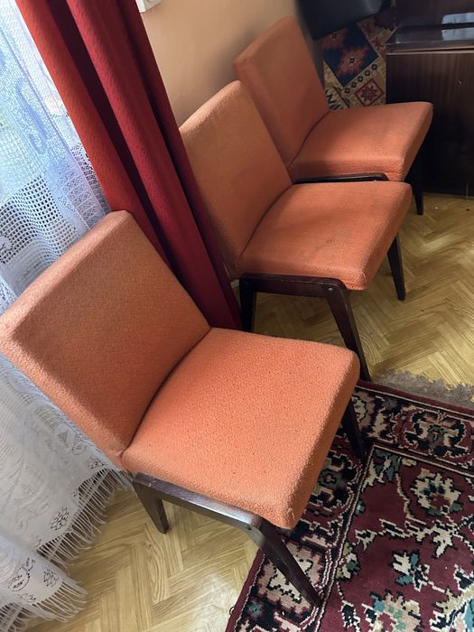 4 krzesla retro vintage PRL