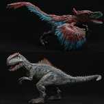 Figuras Giganotossauro e Pyroraptor Mundo Jurássico Domínio Premium
