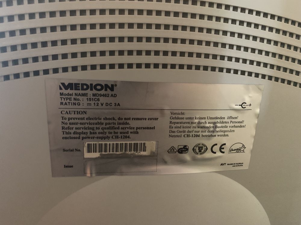 Monitor medion 15 calowy