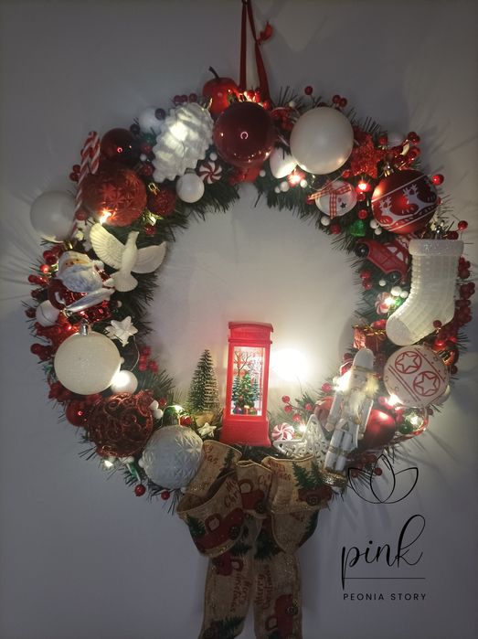 Wianek świąteczny 'Call on me, Santa'
