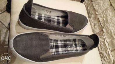 Sportowe buty damskie trampki tenisówki slip on biała podeszwa 36