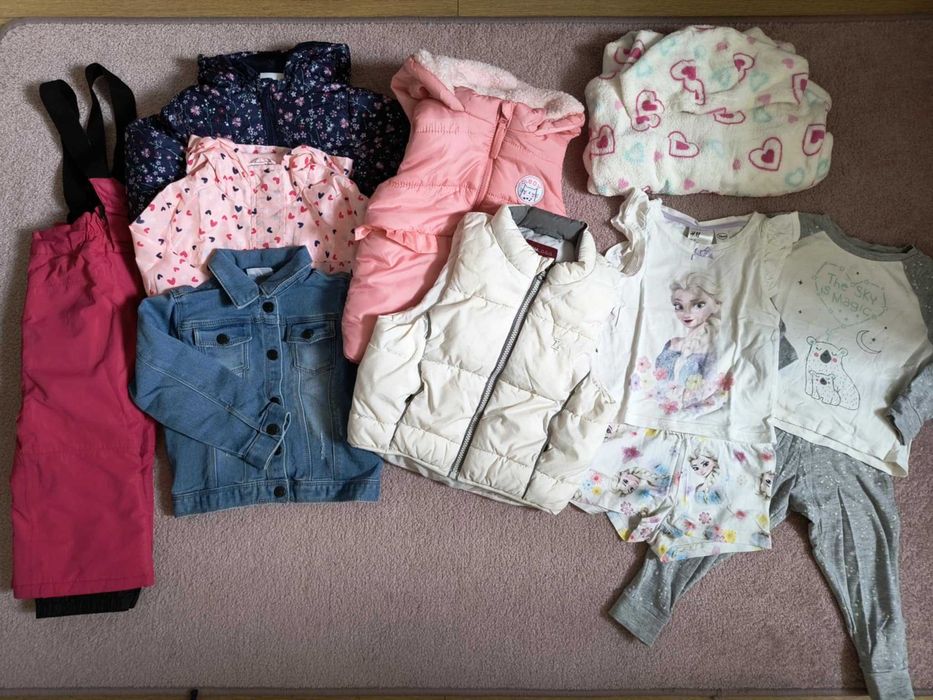 Wielka paczka ubrań dla dziewczynki rozmiar 86/92 1-2 lata