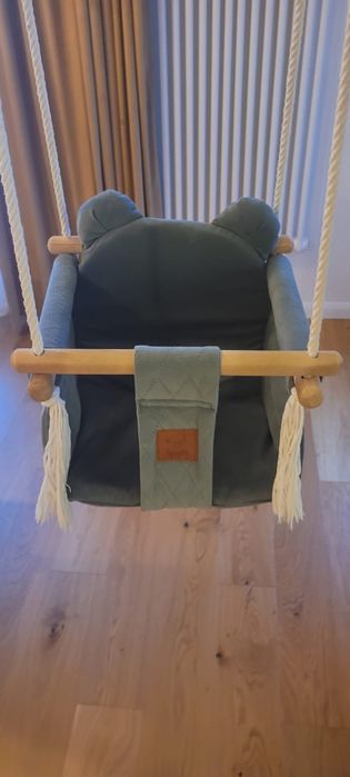 Huśtawka pokojowa infantilo velvet pikowany