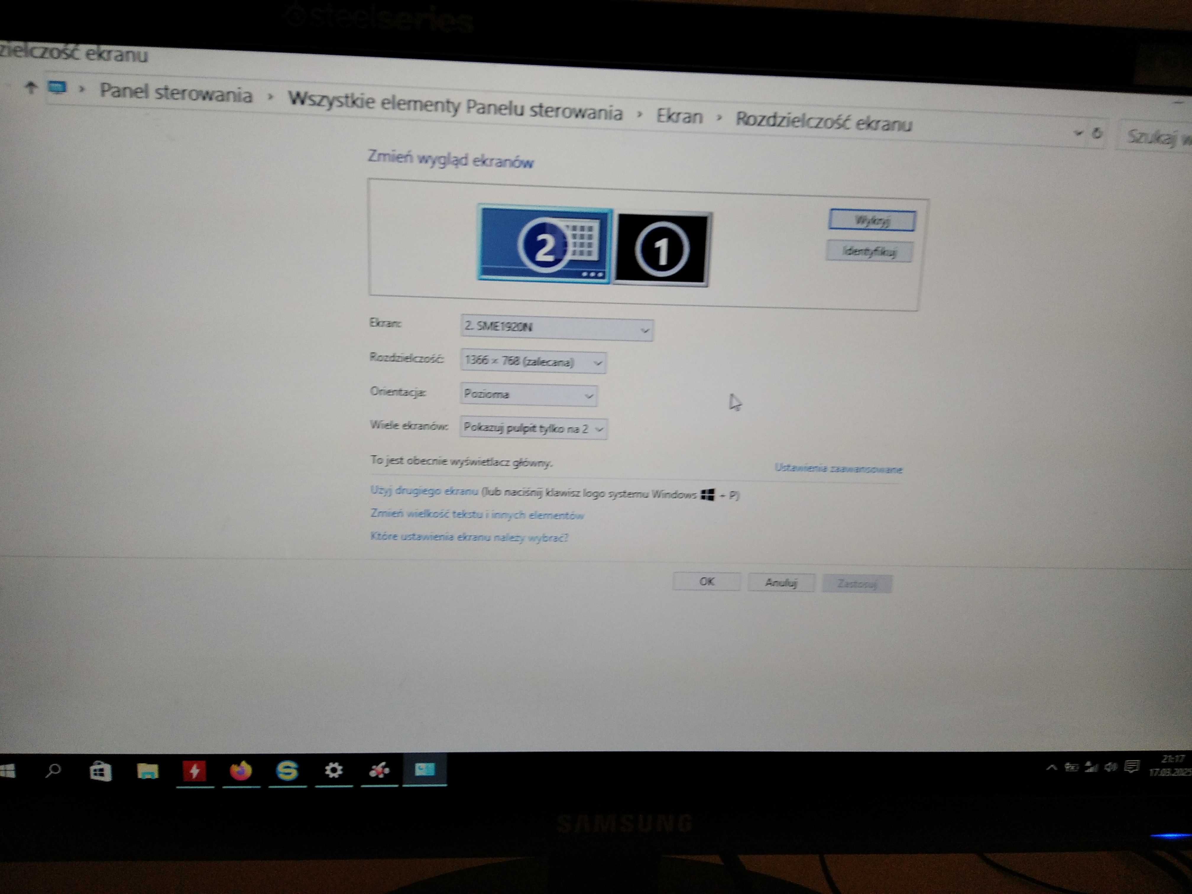 Monitor samsung syncmaster E1920 19 cali db+