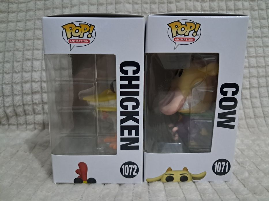 Funko pop Cow 1071 I Chicken 1072 Cartoon Network zestaw