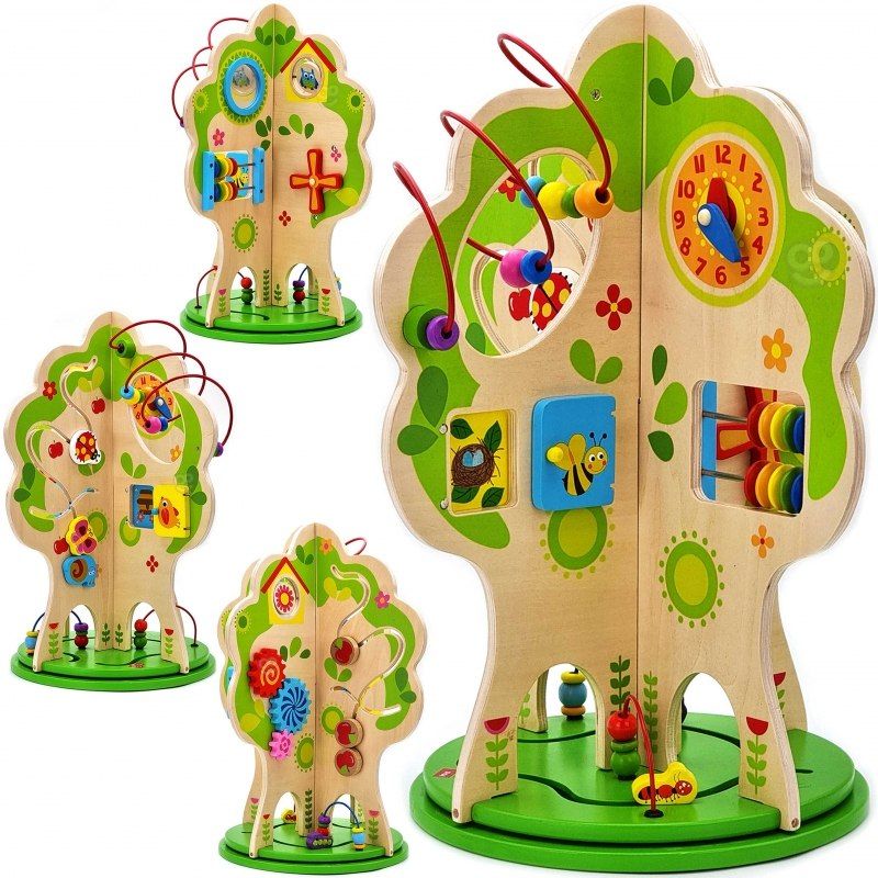 TOOKY TOY Duża Zabawka Edukacyjna Activity Tree Wielofunkcyjne Drzewo