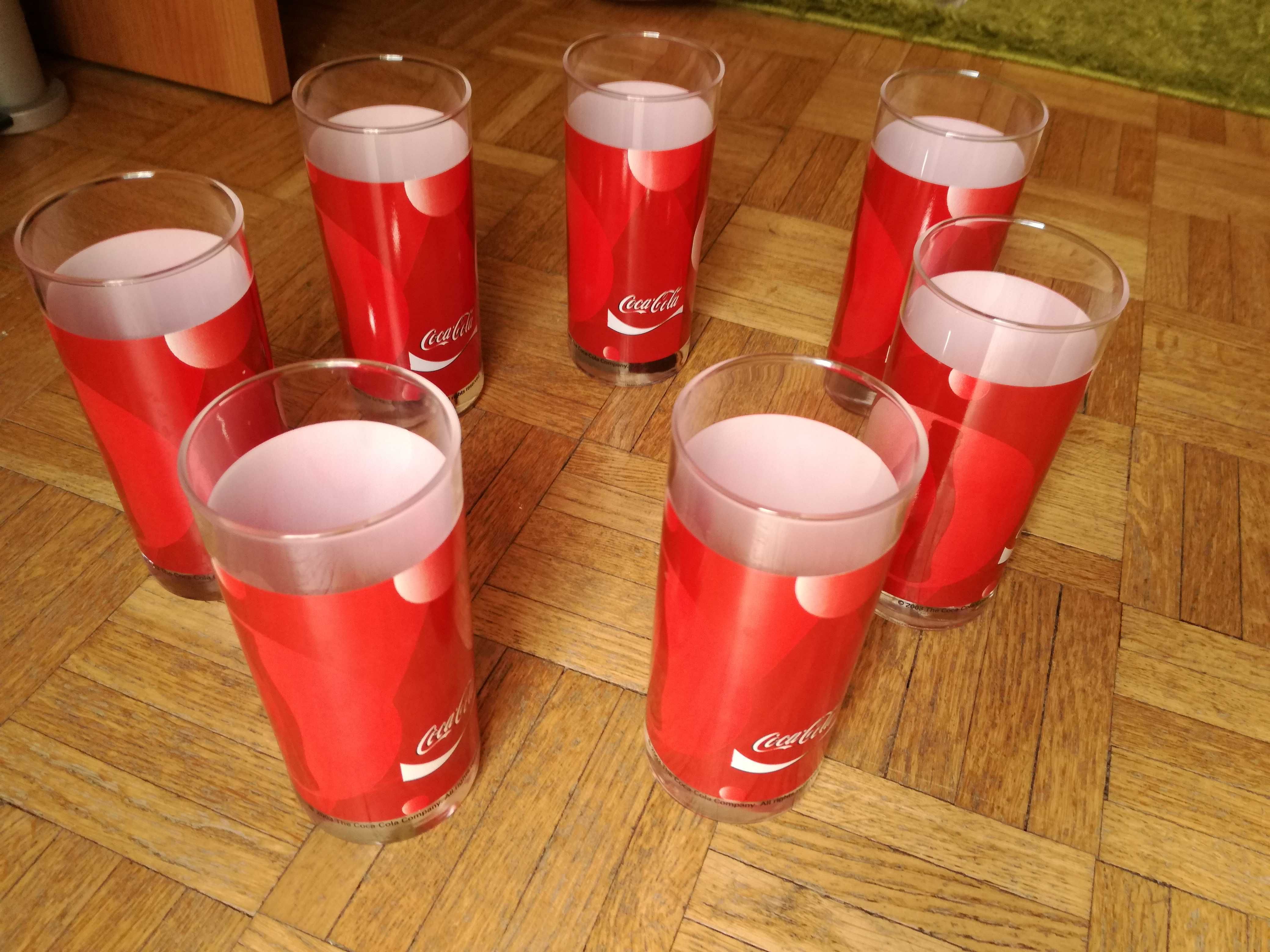 Szklanki Coca-Cola, 7 sztuk