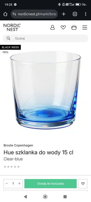 Hue szklanka broste copenhagen