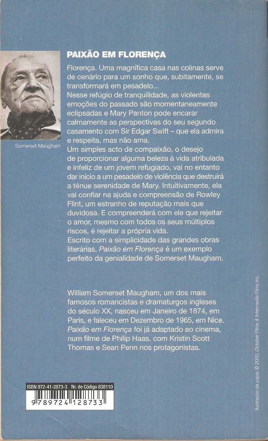 Paixão em Florença de Somerset Maugham
