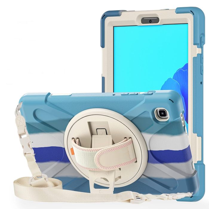 Etui do Samsung Galaxy Tab A7 10.4” z Paskiem na Ramię Niebieskie