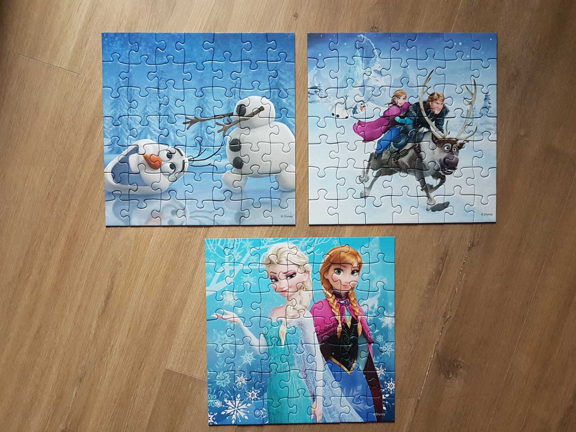 Puzzle Ravensburger 3x49 elementów Disney Frozen Kraina Lodu wiek 5+