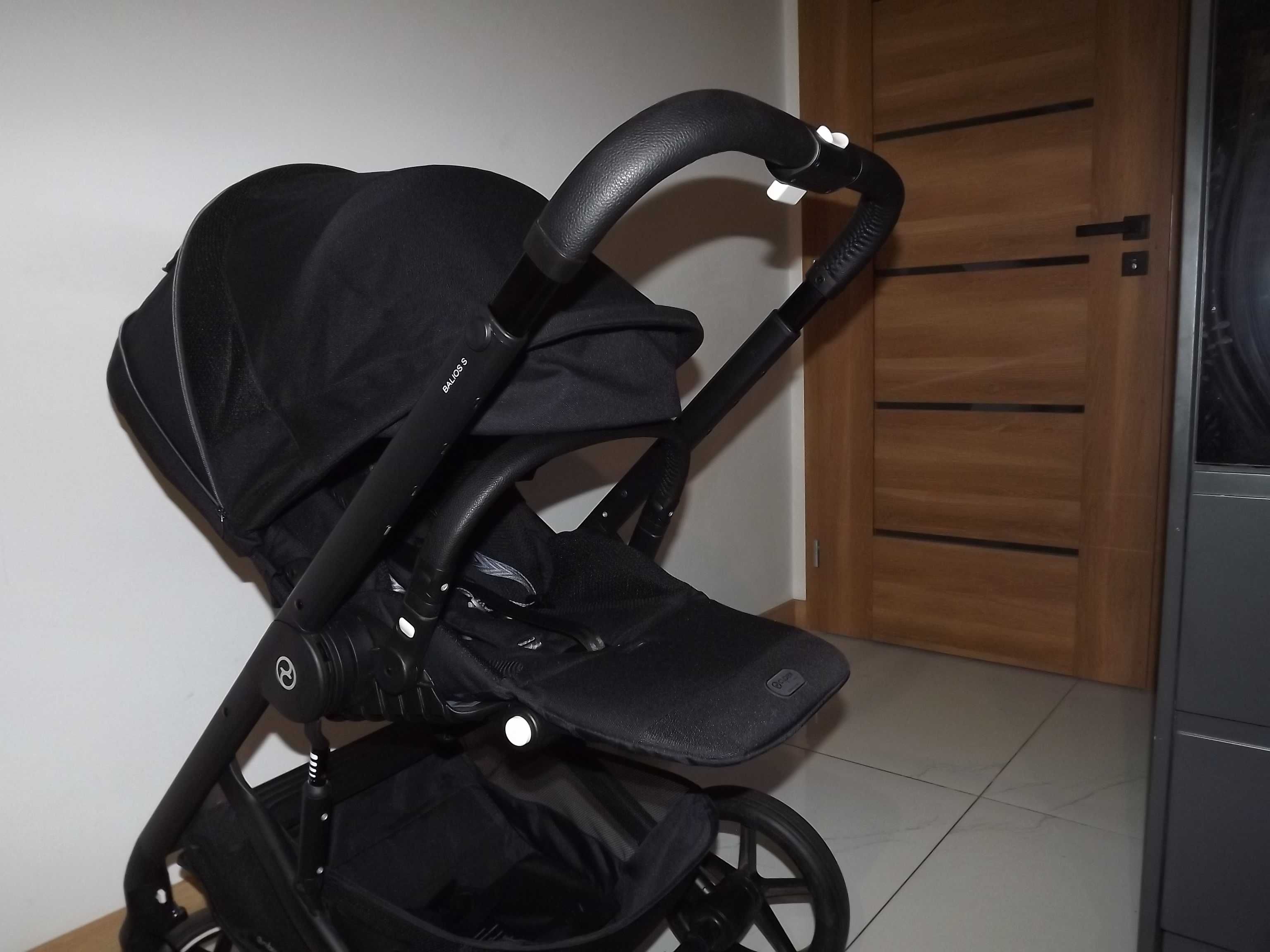 Cybex balios s lux 2.0 Moon black 3w1 Nowa tapicerka ,koła ,koszyk