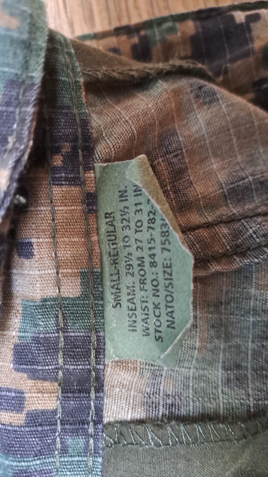 Spodnie USMC Marpat r. S regular