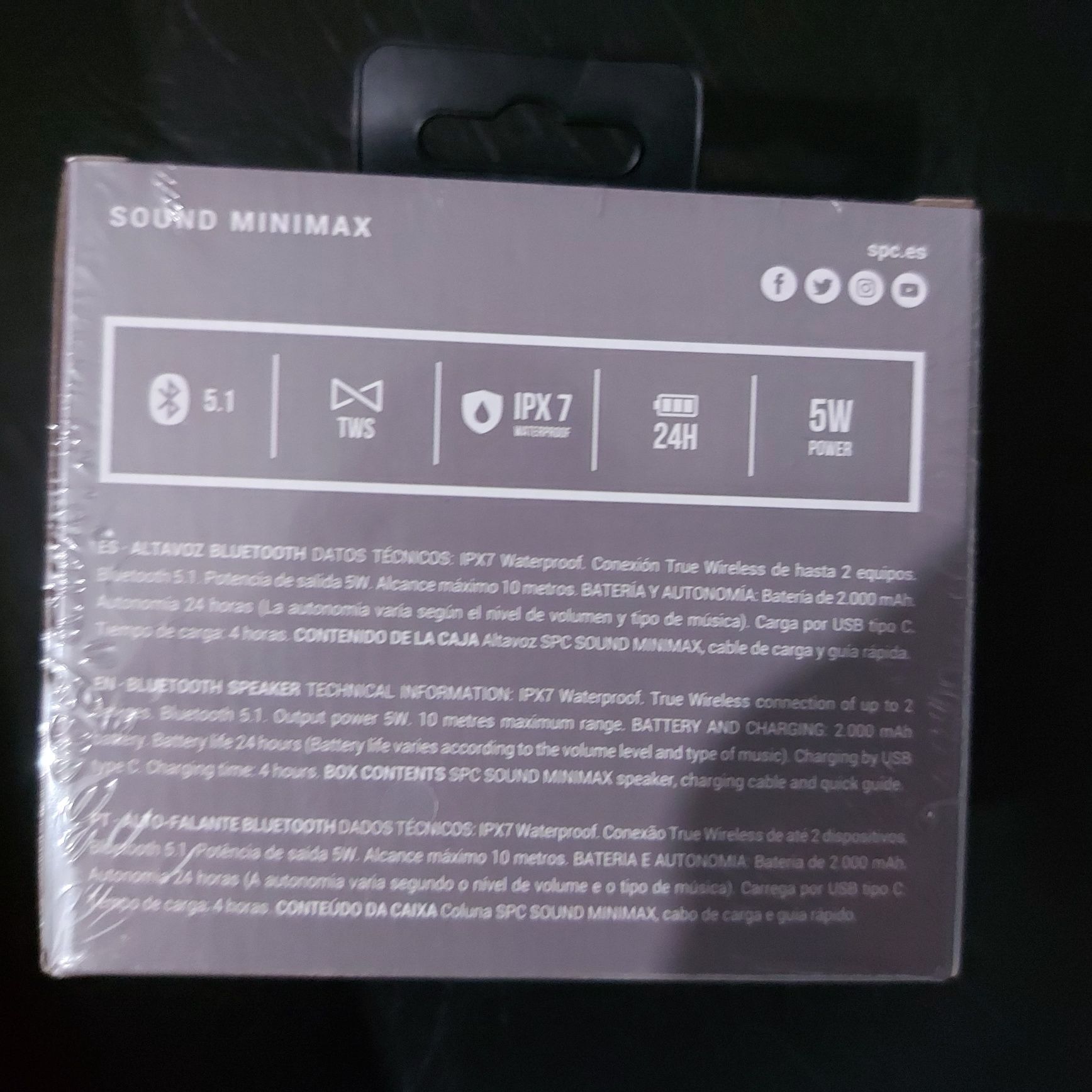 Caixa de som minimax SPC