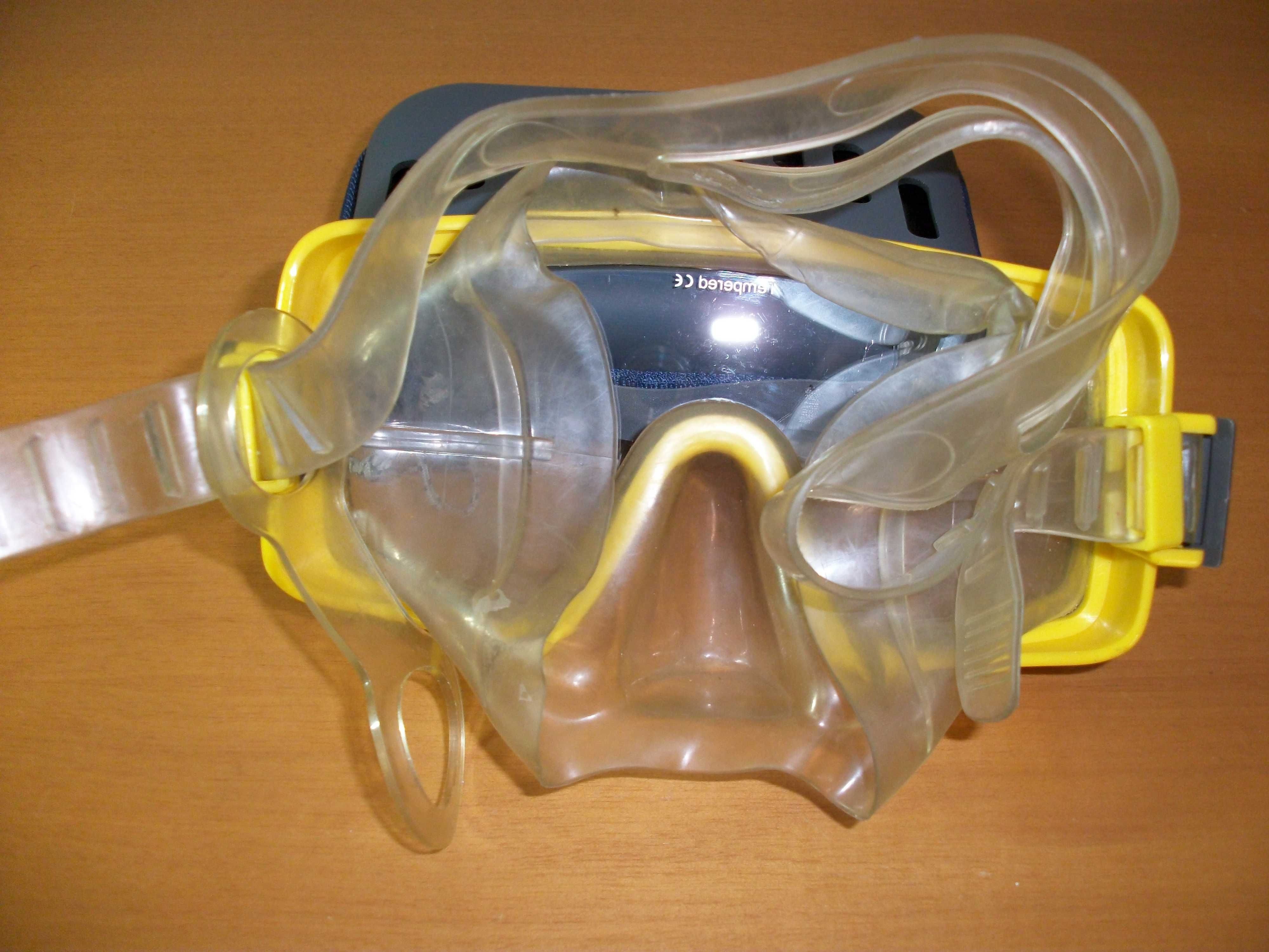 Óculos de mergulho subaquático de vidro temperado