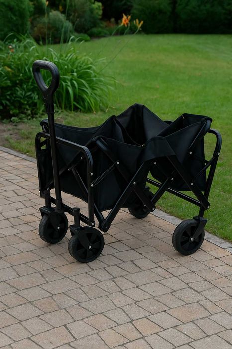 Składany wózek transportowy ogrodowy plażowy działkowy 100kg