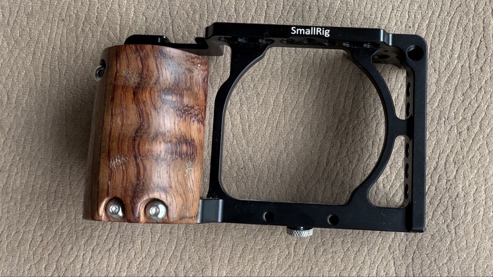 SmallRig Camera Cage Woodgrip for Sony A6000 A6300  A6500