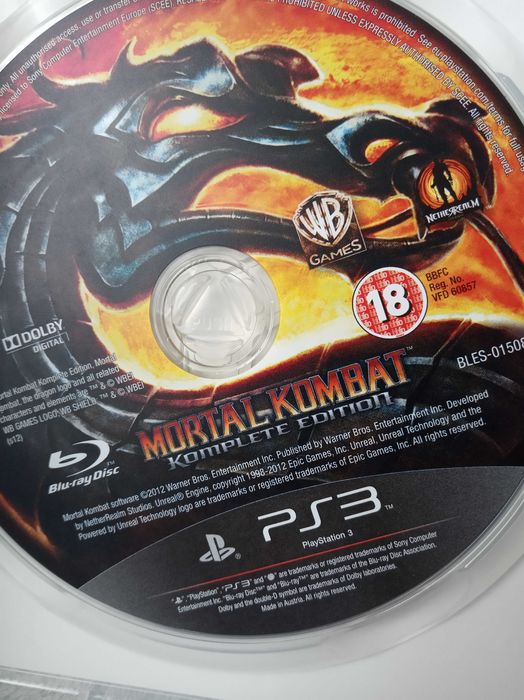 Mortal Kombat Komplete Edition PS3 PlayStation 3