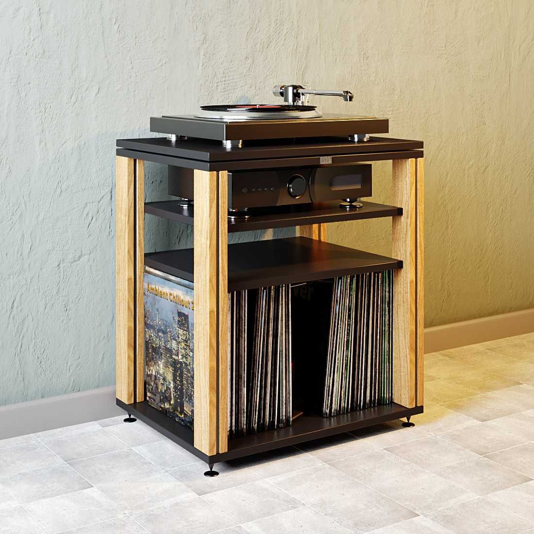 Szafka rtv,stolik hifi audio pod gramofon,płyty