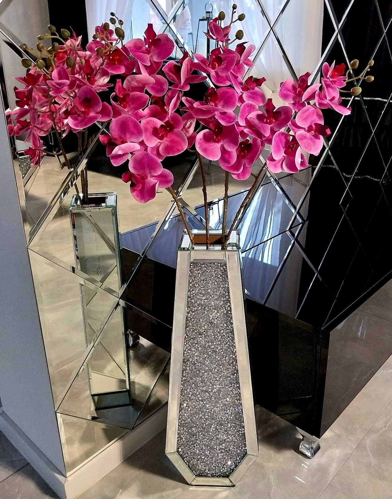 Storczyk sztuczny gałązka dekoracyjna 75cm orchidea różowy fioletowy